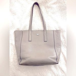 Michael Kors Junie gray leather tote bag